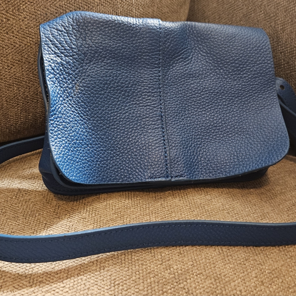BTB Los Angeles Electric Blue Leather Bag
